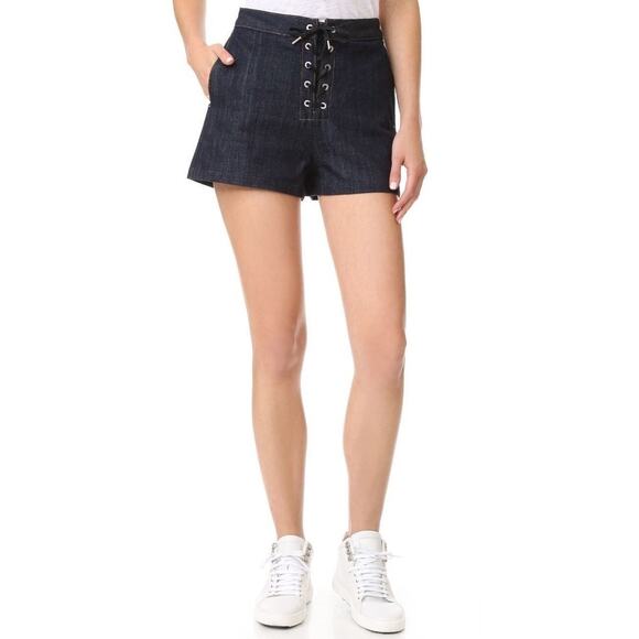 Rag & Bone HIgh RIse Lace up denim shorts sz 23 - Picture 9 of 9